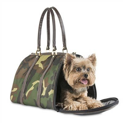 Petote Duffel Dog Carrier - Camouflage