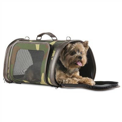 Petote Kelle Bag Airline Approved Dog Carrier - Camoflauge