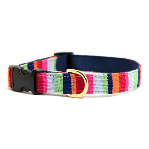 A Tail We Could Wag Handmade Cotton Weave Dog Collar - At The Beach (Maui)