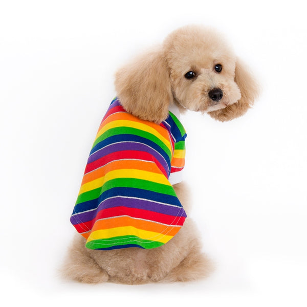 Rainbow Polo Shirt for Dogs