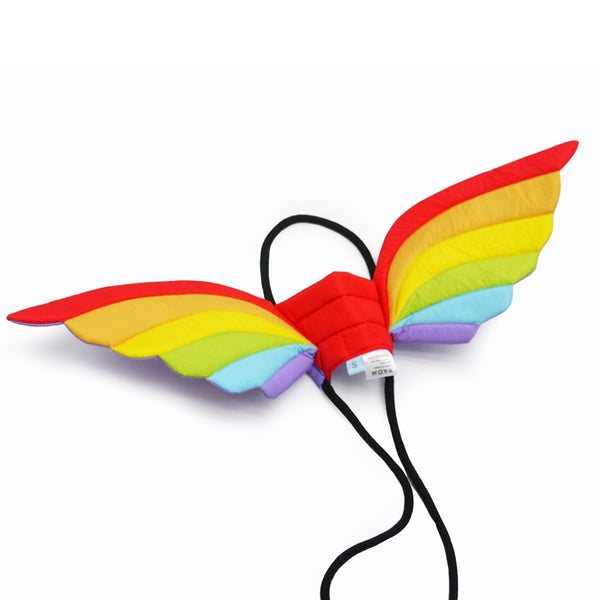 Dragon Wings Dog Halloween Costume - Rainbow