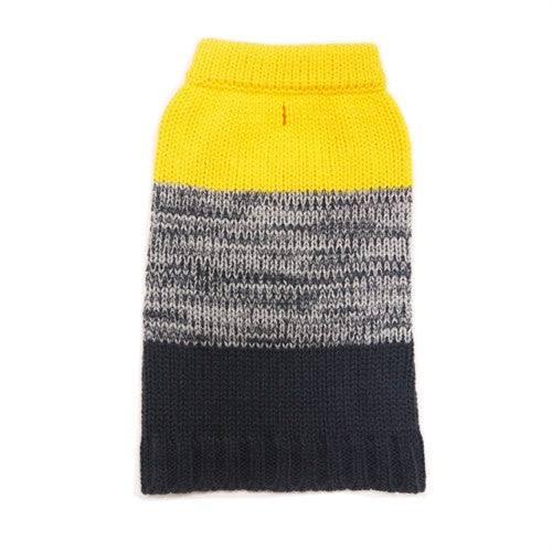 Color Block Dog Sweater - Yellow