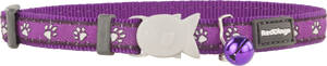 Red Dingo Designer Cat Safety Collar - Desert Paws (Purple)
