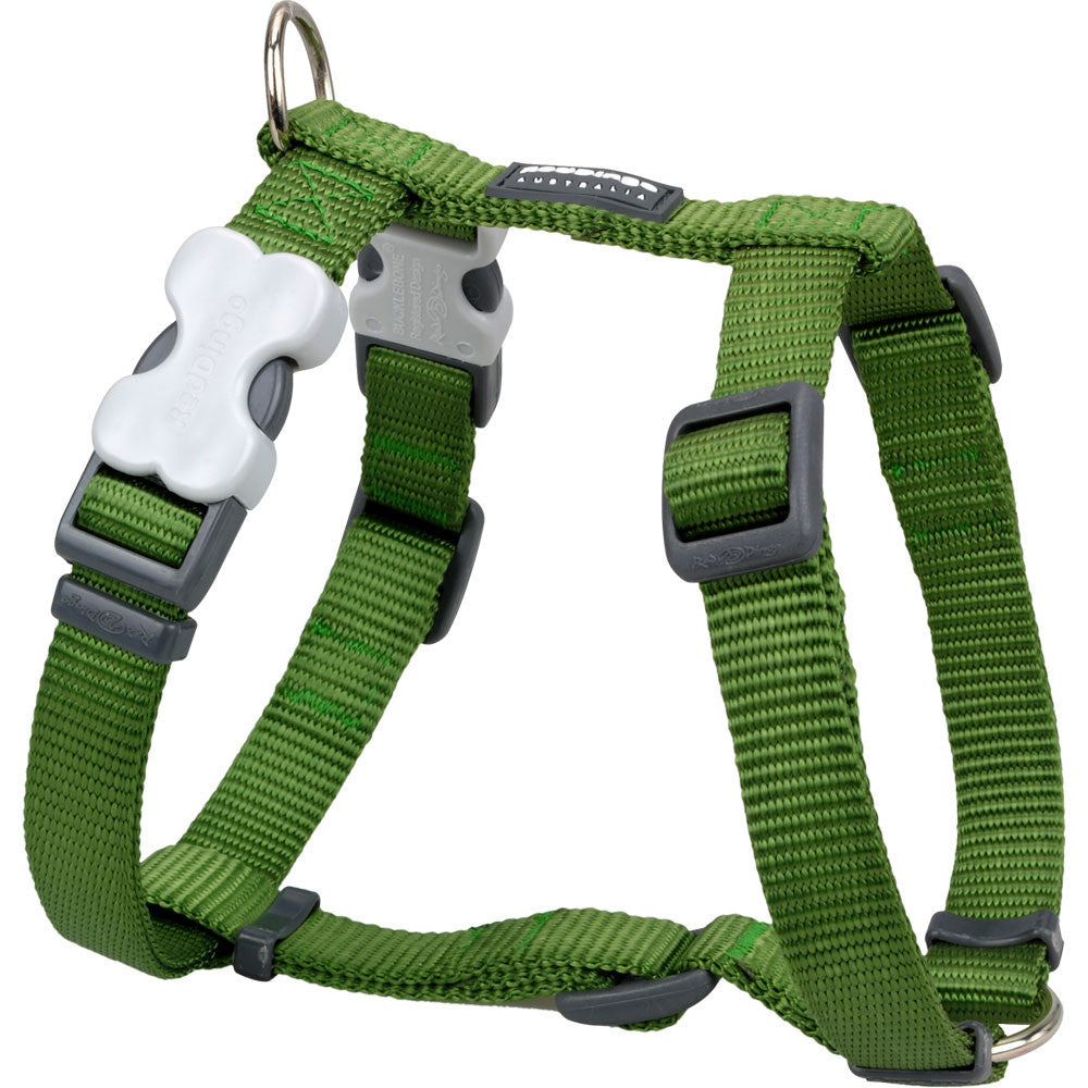 Red Dingo Classic Dog Harness Green PupLife Dog Supplies