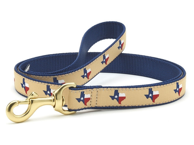 Up Country TEXNLFLW 6 ft. Wide Texas on Navy Lead for Pet