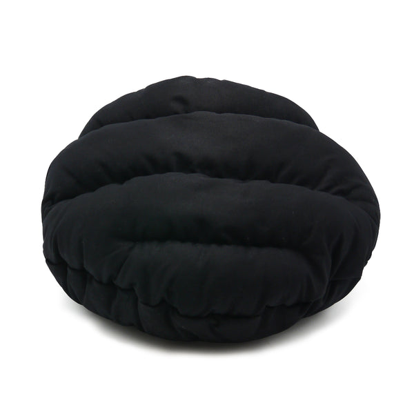 Burger Bed Small Dog Snuggle Bed - Black
