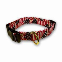 Elmo's Closet Waving Flags Dog Collar