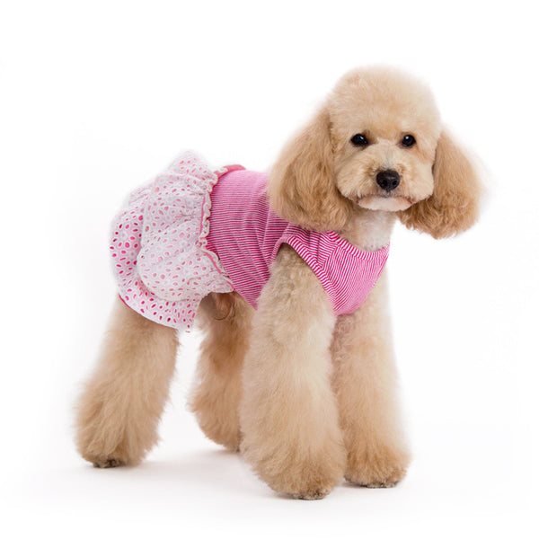 Dogo Eyelet Flower Dog Dress