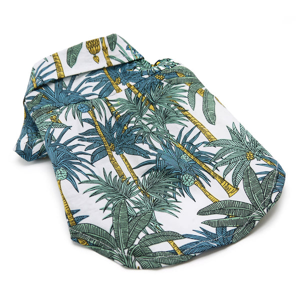 Tropical Leaf Hawaiian Style Dog Shirt