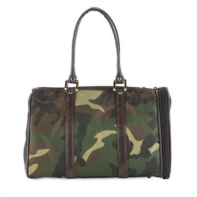 Petote Duffel Dog Carrier - Camouflage