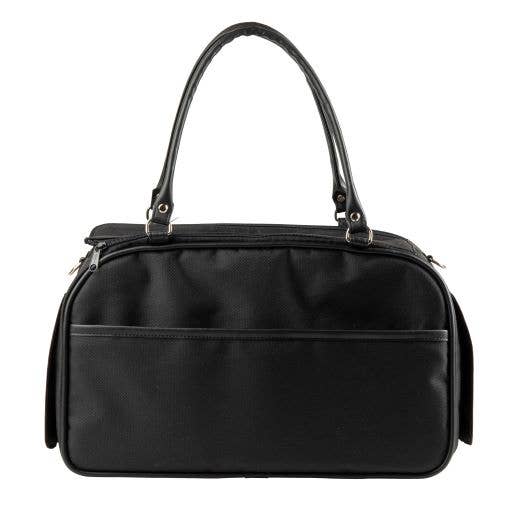 Petote Marlee 2 Dog Carrier - Black With Red Stripe