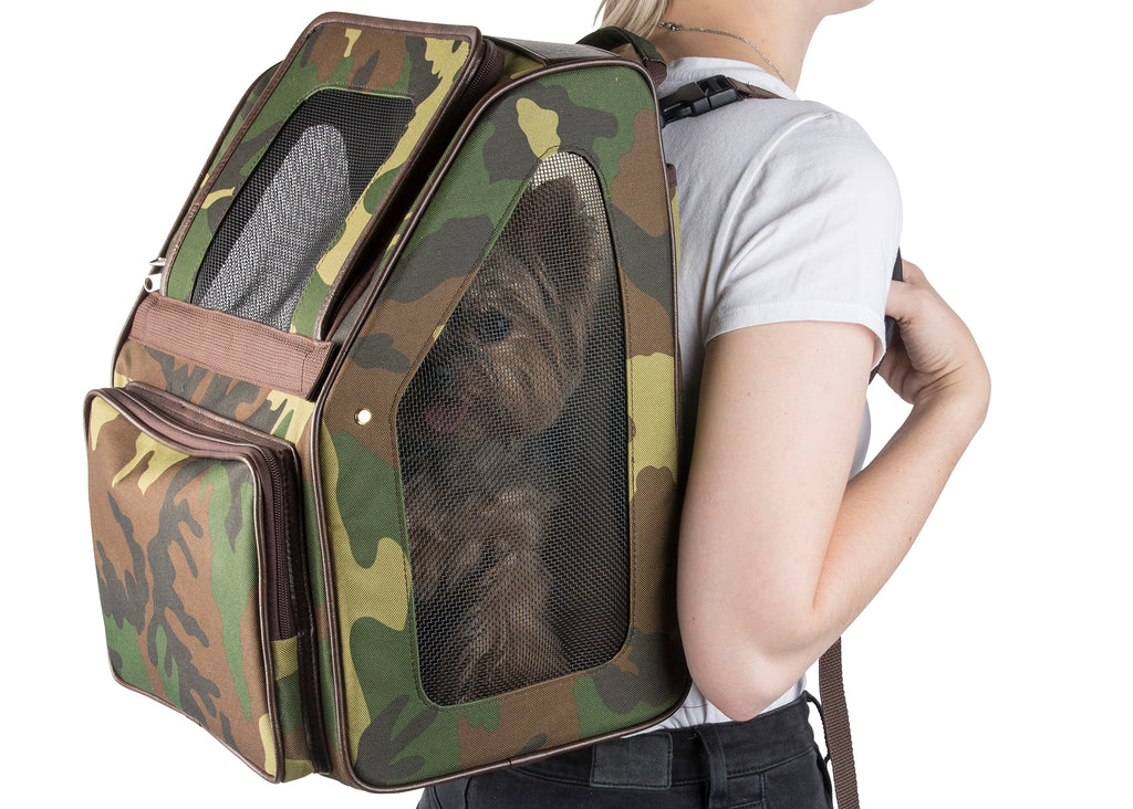 Petote Rio Dog Carrier Roller Bag - Camo