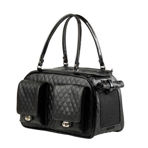 Petote Marlee 2 Dog Carrier - Black Quilted