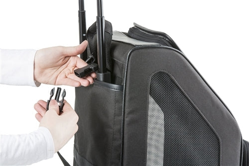 Petote Rio Dog Carrier On Wheels - Black