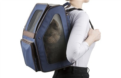 Petote Rio Dog Carrier On Wheels - Navy Blue