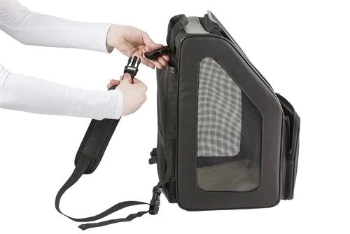 Petote Rio Dog Carrier Roller Bag - Camo With Red Stripe