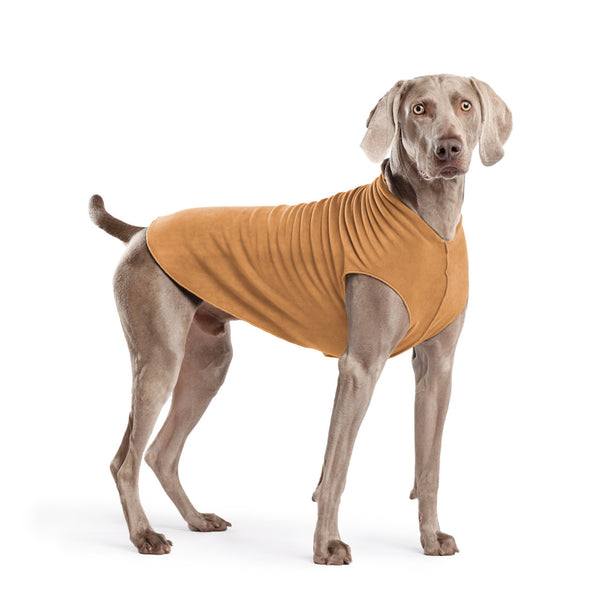 Gold Paw Stretch Fleece Dog Coat - Chipmunk