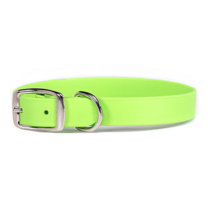 Rita Bean Waterproof Standard Buckle Dog Collar - Lime