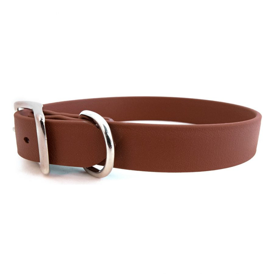 Rita Bean Waterproof Standard Buckle Dog Collar - Brown