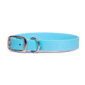 Rita Bean Waterproof Standard Buckle Dog Collar - Light Blue