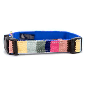 A Tail We Could Wag Handmade Cotton Weave Dog Collar - At The Beach (Bahama)