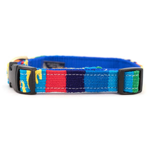 A Tail We Could Wag Handmade Cotton Weave Dog Collar - Fiesta