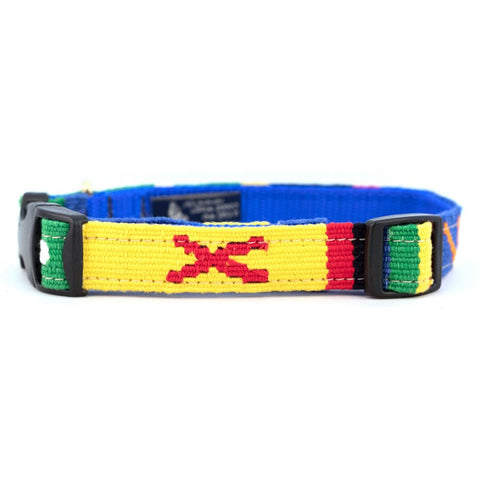 A Tail We Could Wag Handmade Cotton Weave Dog Collar - Harborside (Daybreak)