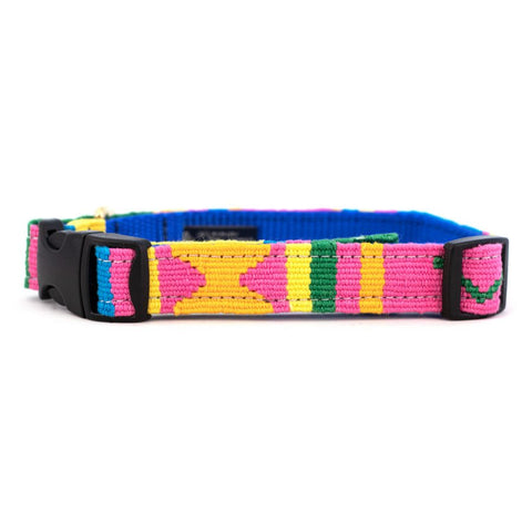 A Tail We Could Wag Handmade Cotton Weave Dog Collar - Seasons (Spring)