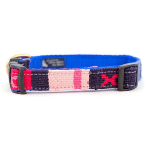 A Tail We Could Wag Handmade Cotton Weave Dog Collar - Starry Day (Midnight)