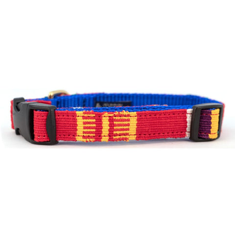 A Tail We Could Wag Handmade Cotton Weave Dog Collar - Toto Red