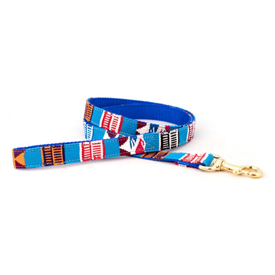 A Tail We Could Wag Handmade Cotton Weave Dog Leash - Antigua