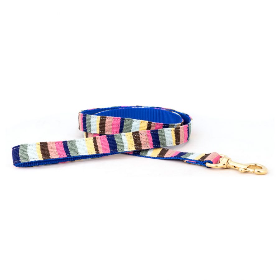 A Tail We Could Wag Handmade Cotton Weave Dog Leash - At The Beach (Bahama)