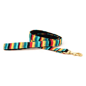 A Tail We Could Wag Handmade Cotton Weave Dog Leash - At The Beach (Catalina)