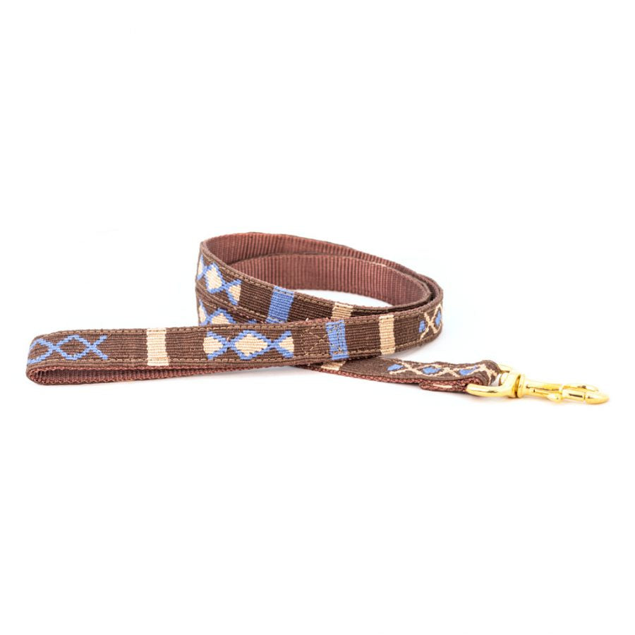 A Tail We Could Wag Handmade Cotton Weave Dog Leash - Block Island Coffee