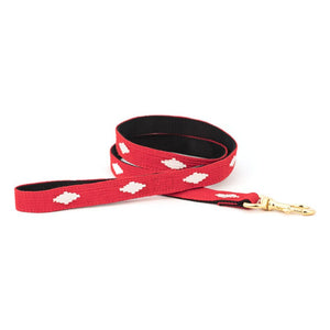A Tail We Could Wag Handmade Cotton Weave Dog Leash - Diamonds