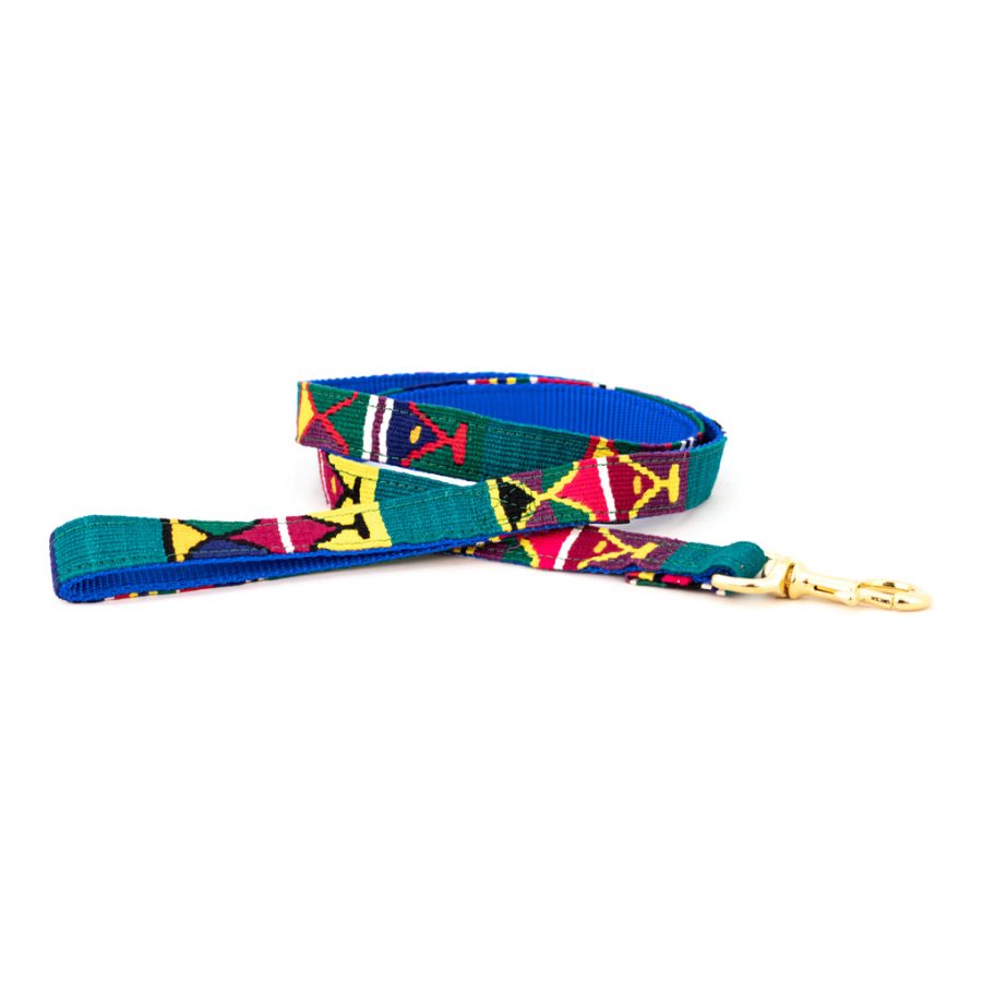 A Tail We Could Wag Handmade Cotton Weave Dog Leash - Moab Juniper