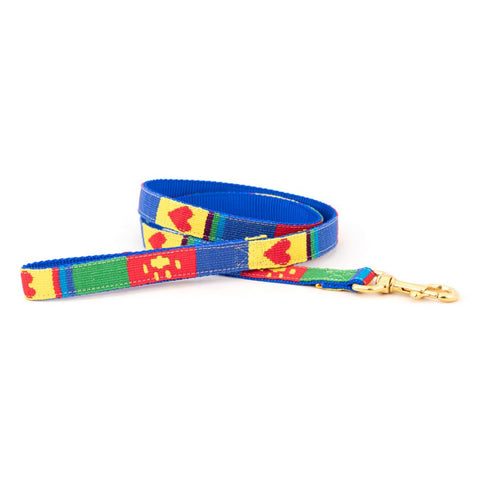 A Tail We Could Wag Handmade Cotton Weave Dog Leash - Puppy Love