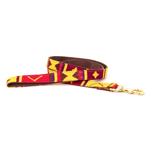 A Tail We Could Wag Handmade Cotton Weave Dog Leash - Seasons Autumn