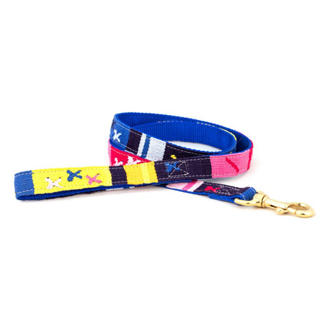 A Tail We Could Wag Handmade Cotton Weave Dog Leash - Starry Day (Midnight)