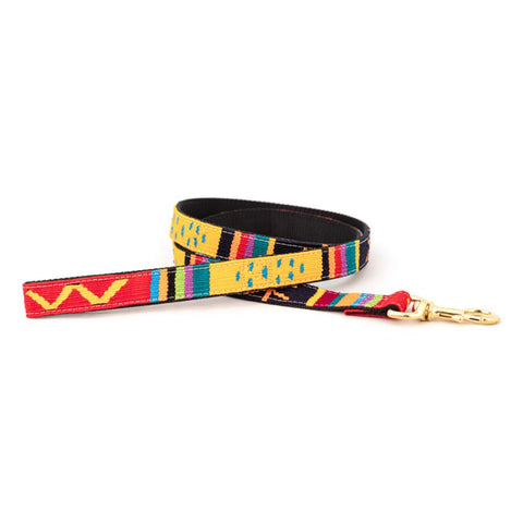 A Tail We Could Wag Handmade Cotton Weave Dog Leash - Sun Valley (Holiday)