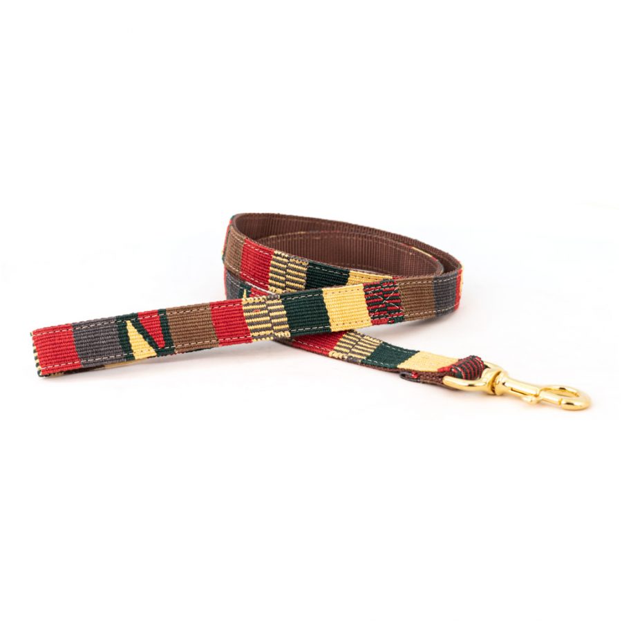 A Tail We Could Wag Handmade Cotton Weave Dog Leash - Traditional Earth