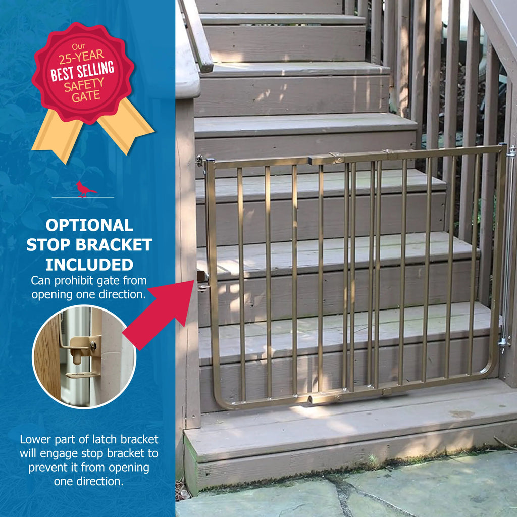 Outdoor Dog Safety Gate (Aluminum) - Black