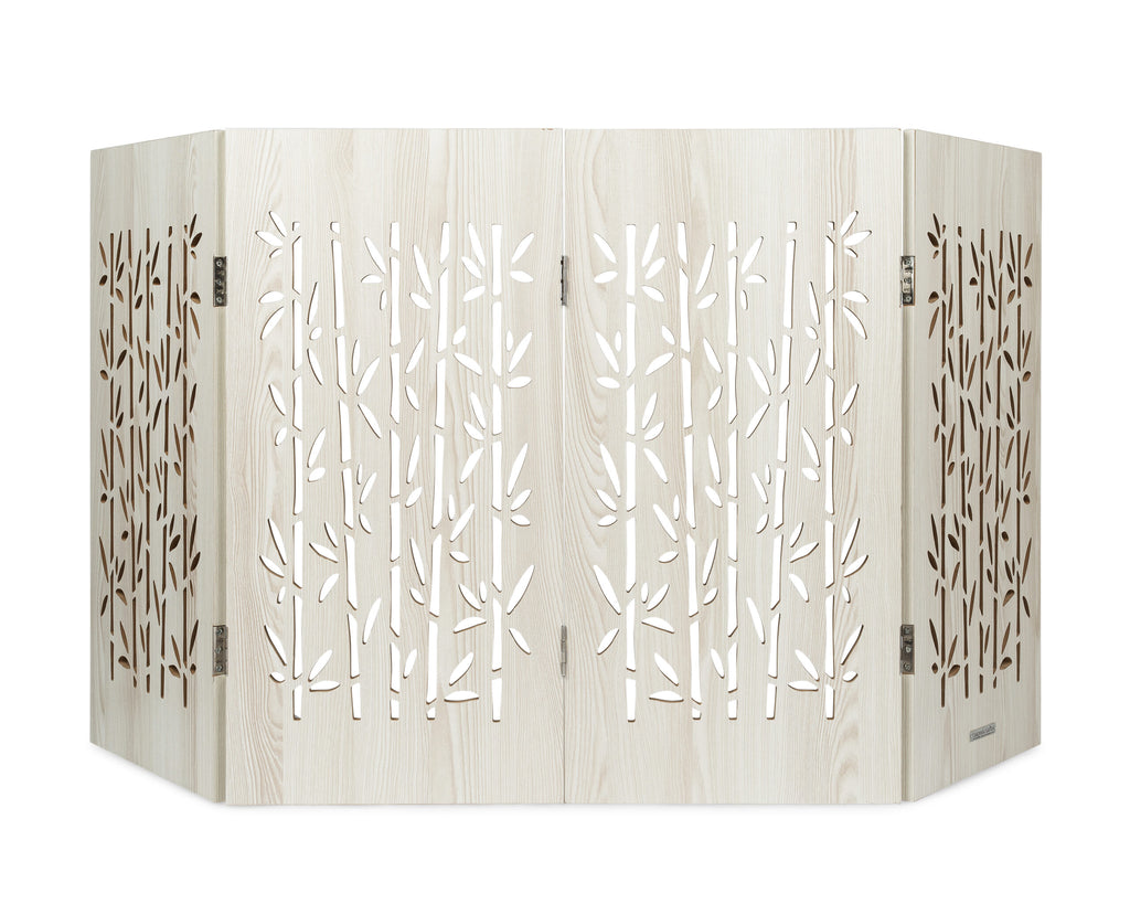 Freestanding Indoor Dog Gate - Aspen Bamboo