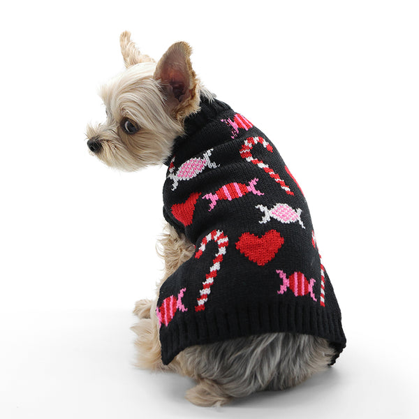 Candy Cane & Candy Dog Sweater