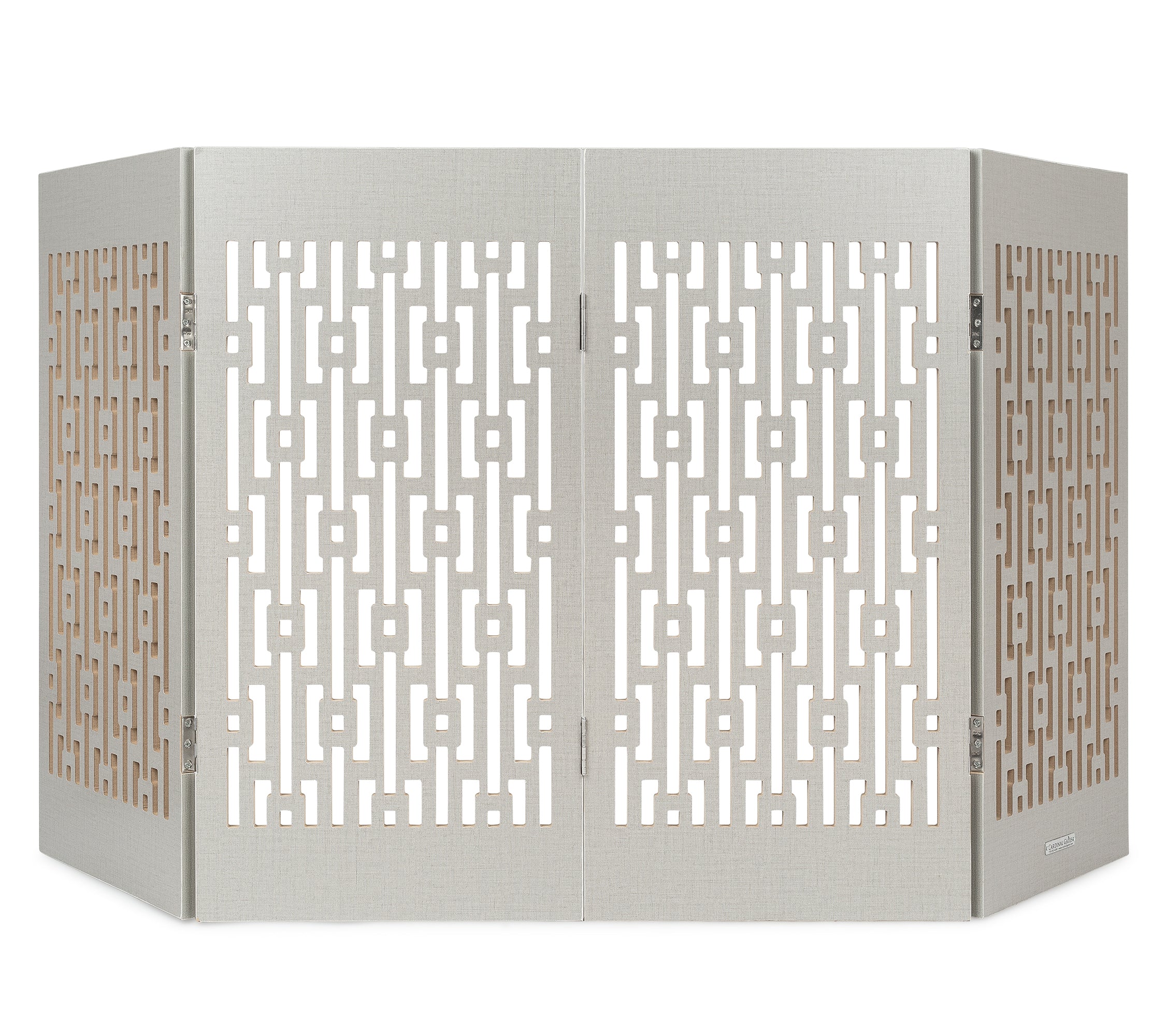Freestanding Indoor Dog Gate - Gray Geometric