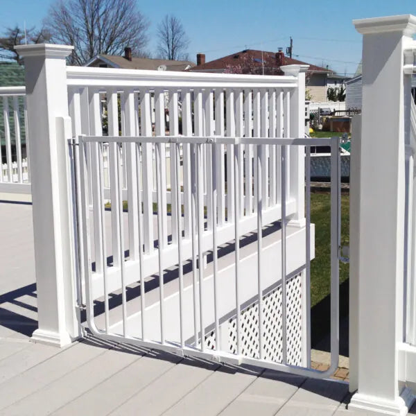 Outdoor Dog Safety Gate (Aluminum) - Black