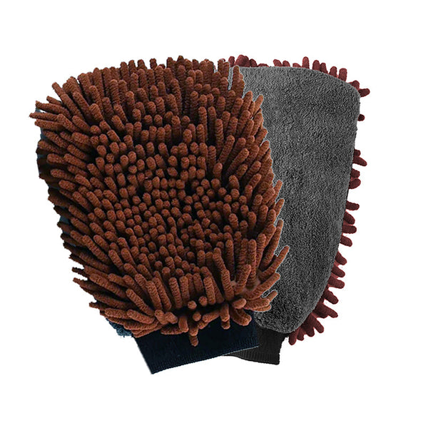 THE MAGIC MITT Dual-Sided Microfiber Grooming Mitt for Dogs & Cats — Use with Waterless Shampoo