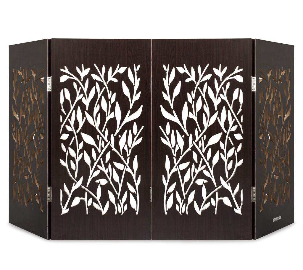 Freestanding Indoor Dog Gate - Walnut Vines