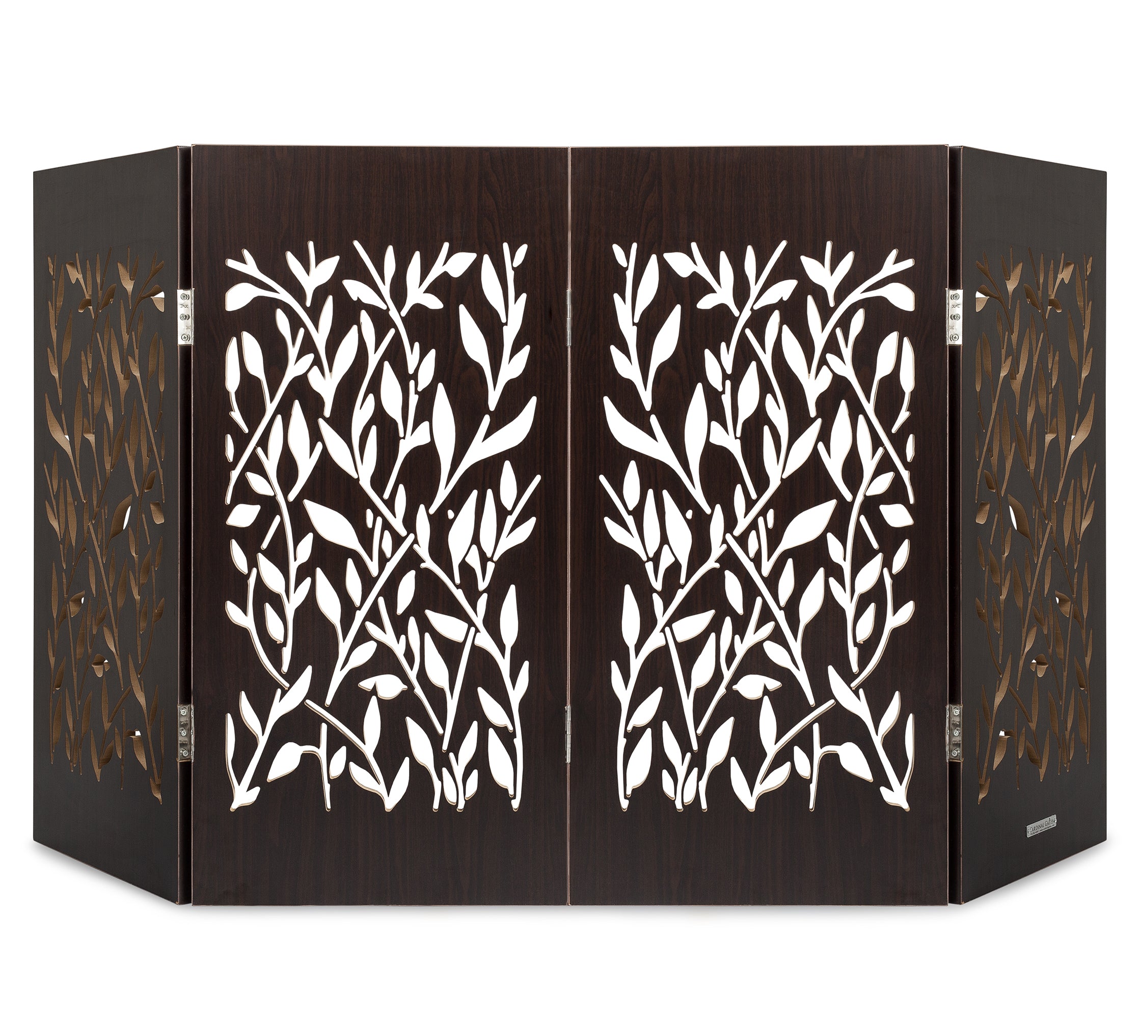 Freestanding Indoor Dog Gate - Walnut Vines