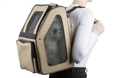 Petote Rio Dog Carrier On Wheels - Khaki